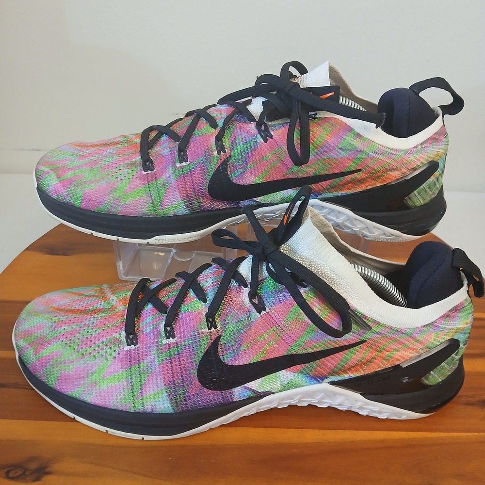 Nike Metcon DSX Flyknit Mens 13 Paradise Running Shoes Sneakers AH7843-180